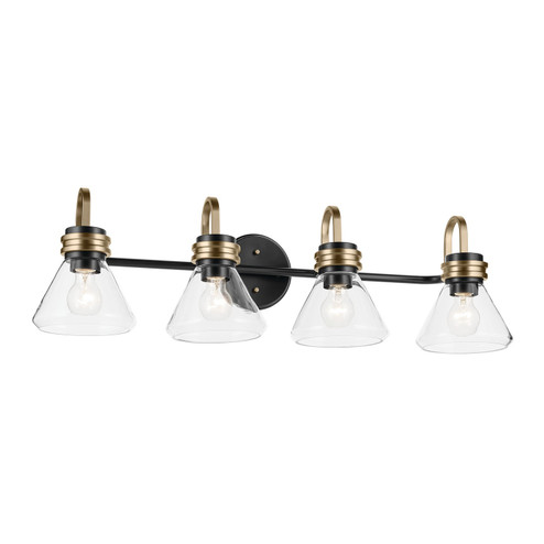 Farum Four Light Bath in Black (12|55156BKCLR)