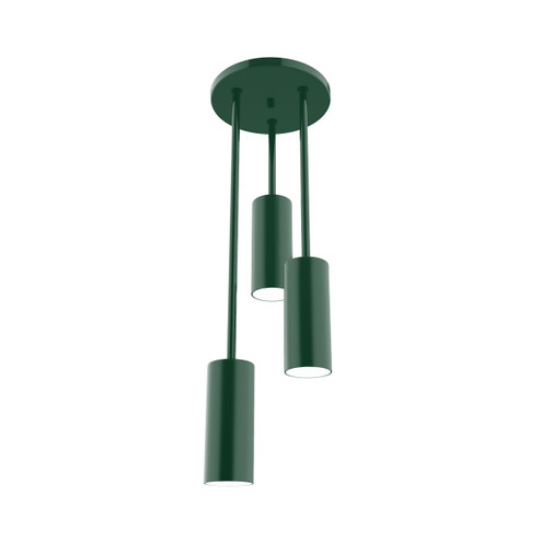 Martin Three Light Pendant in Forest Green (518|STH44042)