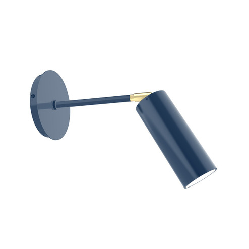 Martin One Light Wall Sconce in Navy w/Brushed Brass (518|SCQ4405091)