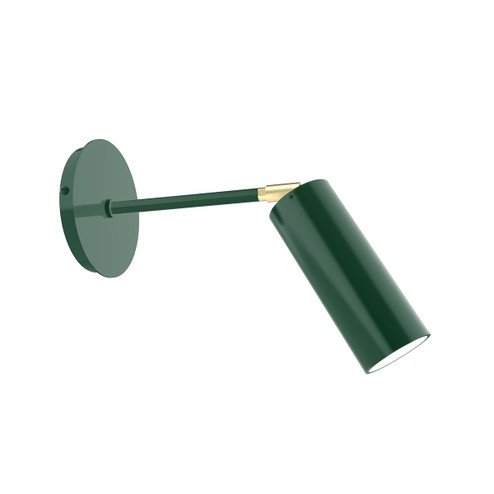 Martin One Light Wall Sconce in Forest Green w/Brushed Brass (518|SCQ4404291)
