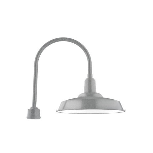 Warehouse One Light Post Mount in Painted Galvanized (518|POA18549)