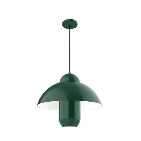 June bug One Light Pendant in Forest Green (518|PEB50142)