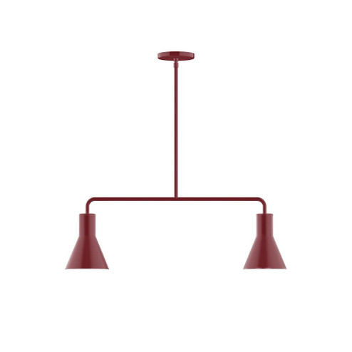 Flare Two Light Linear Pendant in Vermillion (518|MSG43626)
