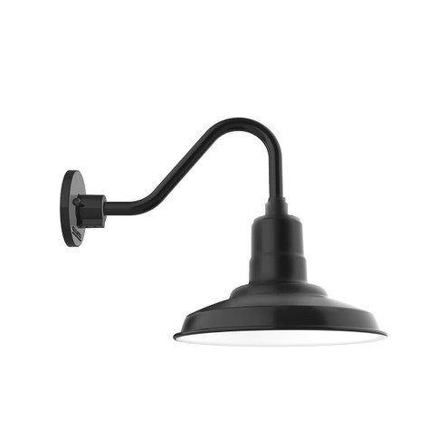 Warehouse One Light Gooseneck Wall Light in Black (518|GNV18241)