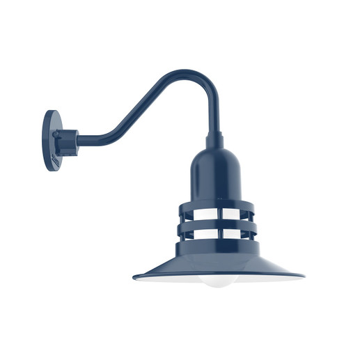 Atomic One Light Gooseneck Wall Light in Navy (518|GNV14850)