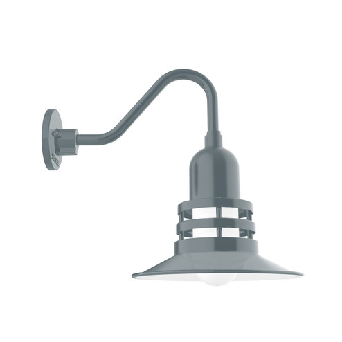 Atomic One Light Gooseneck Wall Light in Slate Gray (518|GNV14840)