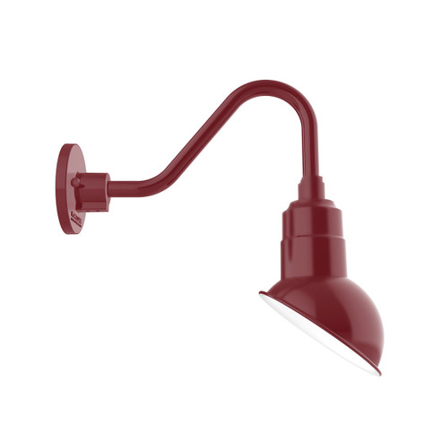 Emblem One Light Gooseneck Wall Light in White (518|GNV11944B03S01)