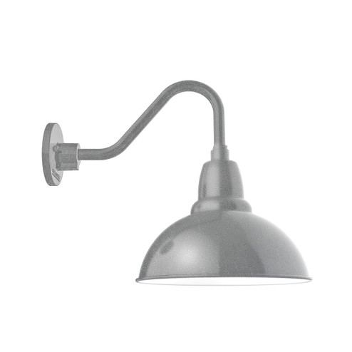 Cafe One Light Gooseneck Wall Light in Painted Galvanized (518|GNV10649)