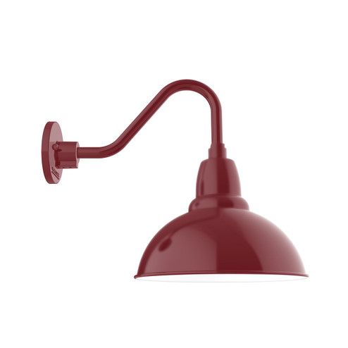 Cafe One Light Gooseneck Wall Light in Black (518|GNV10641B03G05)