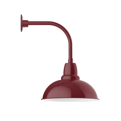 Cafe One Light Curved Arm Wall Light in Vermillion (518|GNU10826B01G06)
