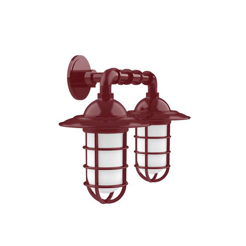 Vaportite Two Light Straight Arm Wall Light in Vermillion (518|GNP05226G07)
