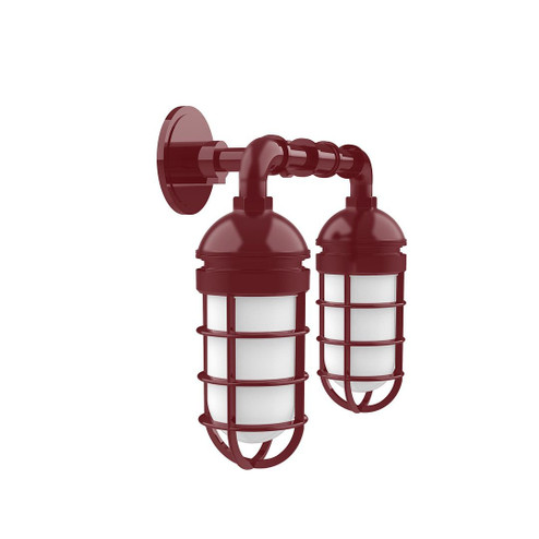 Vaportite Two Light Straight Arm Wall Light in Vermillion (518|GNP05026G07)