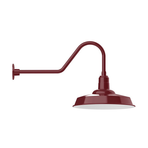 Warehouse One Light Gooseneck Wall Light in Bright Yellow (518|GNC18521)