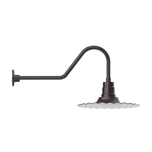 Radial One Light Gooseneck Wall Light in Vermillion (518|GNC15926B01G06)