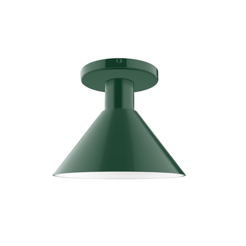 Chase One Light Flush Mount in Forest Green (518|FMDX45142)