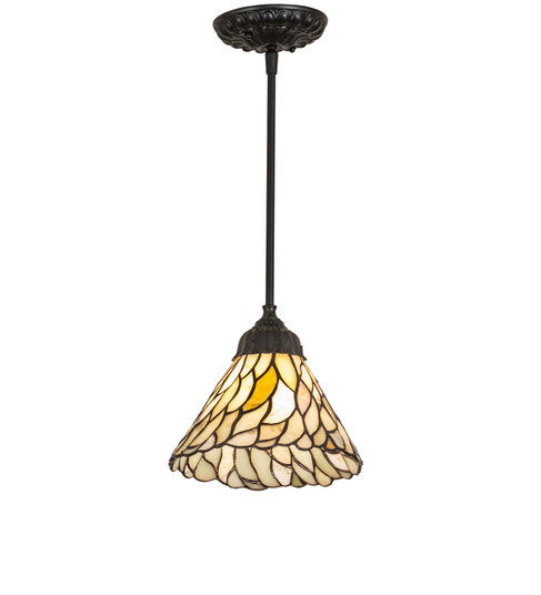 Willow One Light Mini Pendant in Textured Black (57|279061)
