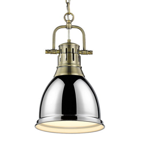 Duncan One Light Pendant in Aged Brass (62|3602SABCH)