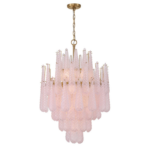 Ollie 16 Light Chandelier in Aged Brass (60|OLL6006AGBH)