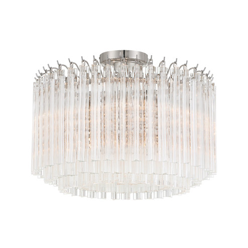 Lofton Five Light Semi Flush Mount in Polished Nickel (60|LOF5005PNCEILING)