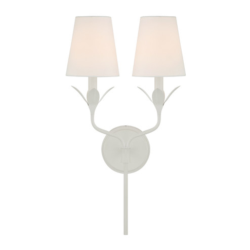 Broche Two Light Wall Sconce in Matte White (60|562MT)