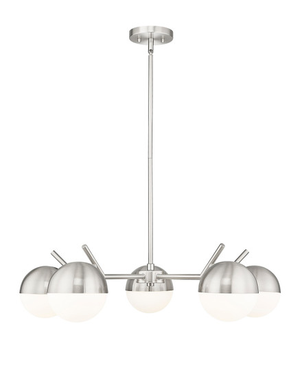 Realm Sphere Five Light Chandelier in Brushed Nickel (224|75175BN)