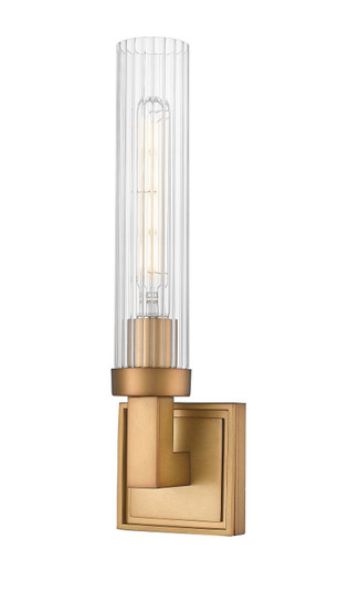 Beau One Light Wall Sconce in Rubbed Brass (224|7401SRB)