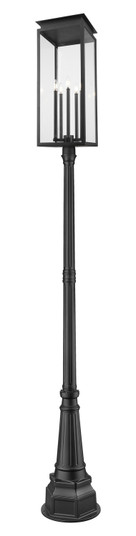 Nova Five Light Outdoor Post Mounted Fixture in Black (224|5018PHXLR564PBK)