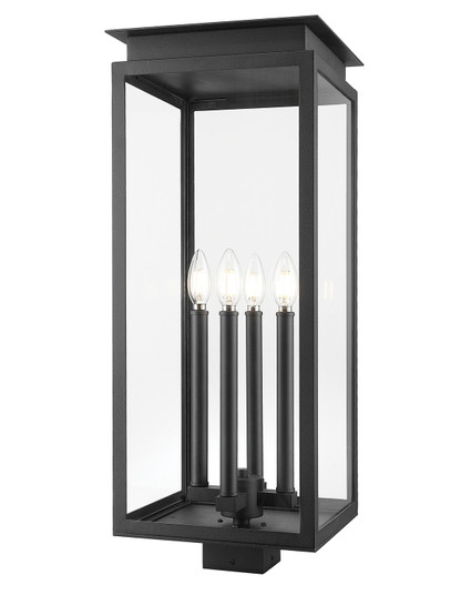 Nova Four Light Outdoor Post Mount Fixture in Black (224|5018PHBSBK)