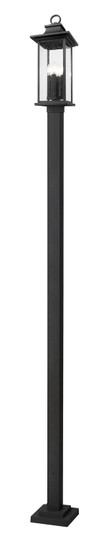 Tiberius Four Light Outdoor Post Mounted Fixture in Black (224|5017PHBS536PBK)