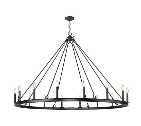 Barclay 16 Light Chandelier in Matte Black (224|482R16MB)