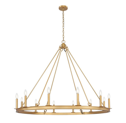 Barclay 12 Light Chandelier in Rubbed Brass (224|482R12RB)