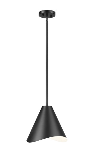 Aria One Light Pendant in Matte Black (224|1952P12MB)