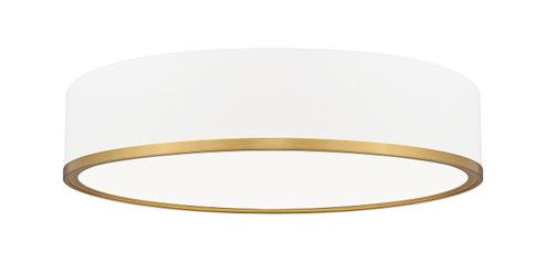 Bradley LED Flush Mount in Matte White + Modern Gold (224|1018F20MWMGLDLED)