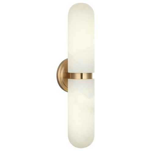 Capsula Two Light Wall Sconce in Aged Gold Brass (423|S01912AG)