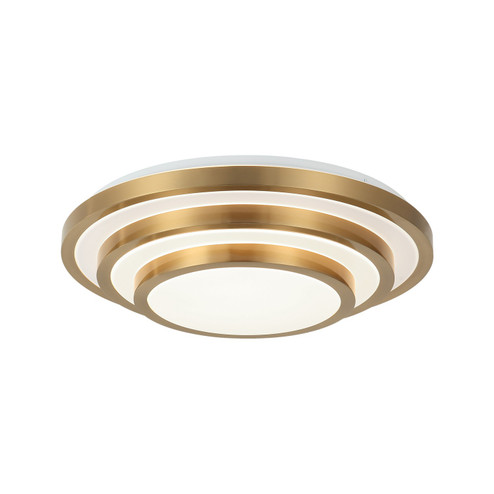 Helix One Light Flush Mount in Aged Gold Brass (423|M18919AG)