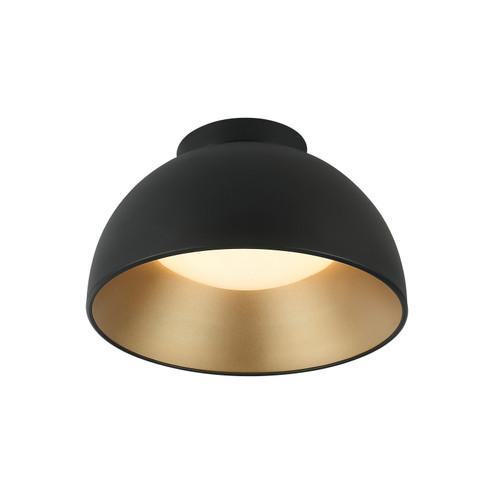 Zenith One Light Flush Mount in Matte Black (423|M17412MB)