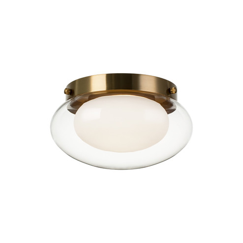 Caspian One Light Flush Mount in Aged Gold Brass (423|M15701AG)