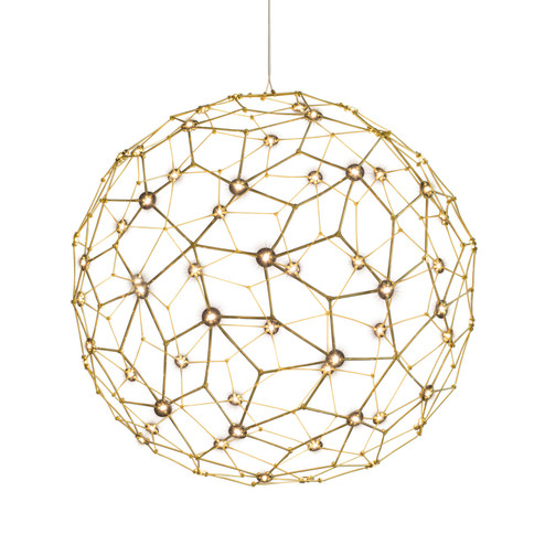 Spheris LED Pendant in Natural Brass (62|546232NBS)