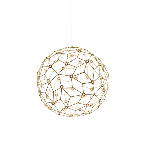 Spheris LED Pendant in Natural Brass (62|546216NBS)