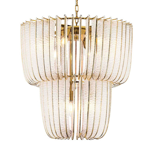 Shahi Nine Light Chandelier in Titanium Gold (62|42859TG)