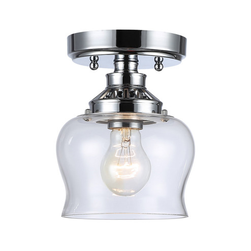 Daphne One Light Semi-Flush Mount in Chrome (62|3610SFCHCLR)