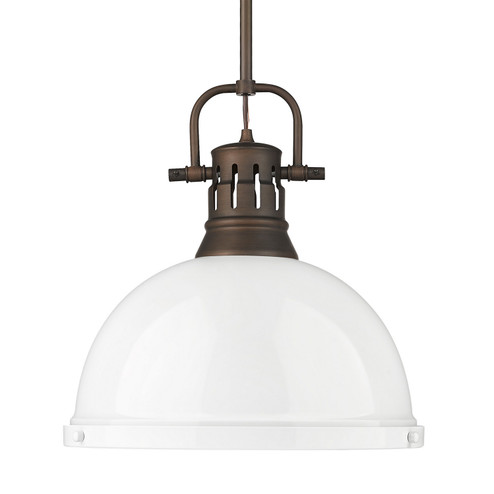 Duncan One Light Pendant in Rubbed Bronze (62|3604LRBZWH)