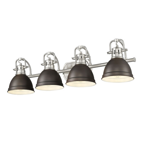Duncan Four Light Vanity in Pewter (62|3602BA4PWRBZ)