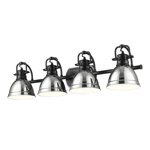 Duncan Four Light Vanity in Matte Black (62|3602BA4BLKCH)