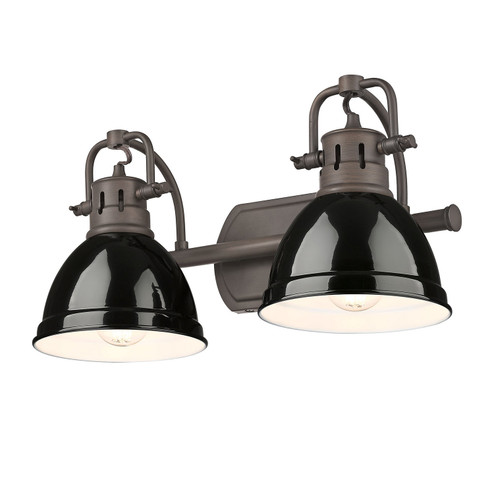 Duncan Two Light Vanity in Rubbed Bronze (62|3602BA2RBZBK)
