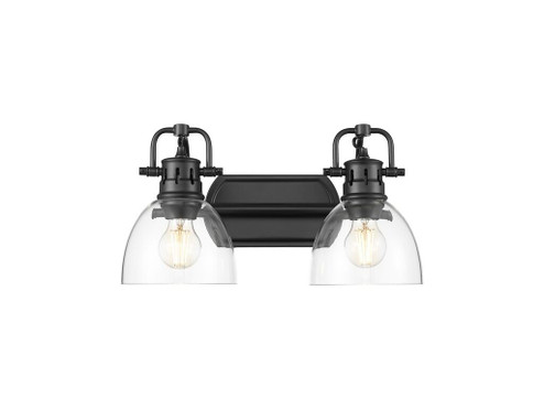Duncan Two Light Vanity in Matte Black (62|3602BA2BLKCLR)