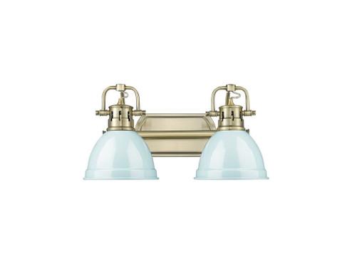 Duncan Two Light Vanity in Aged Brass (62|3602BA2ABSF)