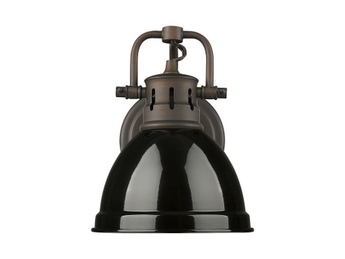 Duncan One Light Vanity in Rubbed Bronze (62|3602BA1RBZBK)