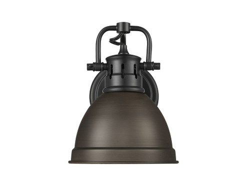 Duncan One Light Vanity in Matte Black (62|3602BA1BLKRBZ)