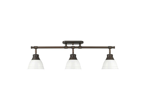 Duncan Three Light Semi-Flush Mount in Rubbed Bronze (62|36023SFRBZWH)
